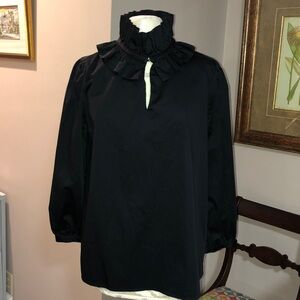 Tuckernuck Black Top Cotton Long Sleeve Size L Office to Dressy